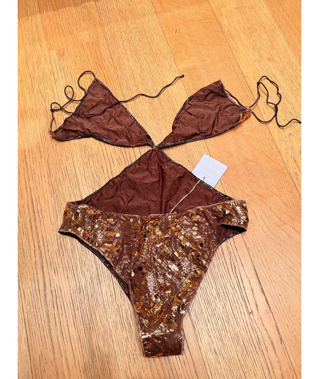 OSEREE Коричневый полиамидовый купальник, фото 2