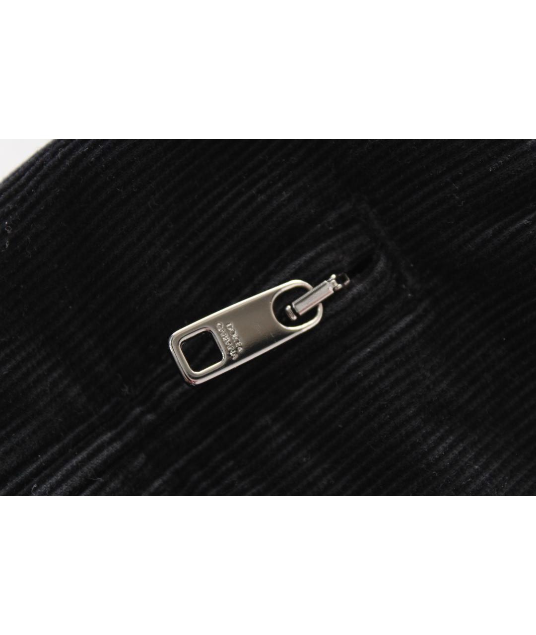 DOLCE&GABBANA Черные хлопковые классические брюки, фото 5