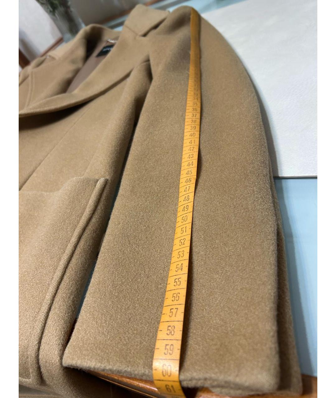 MAX MARA Бежевое шерстяное пальто, фото 6
