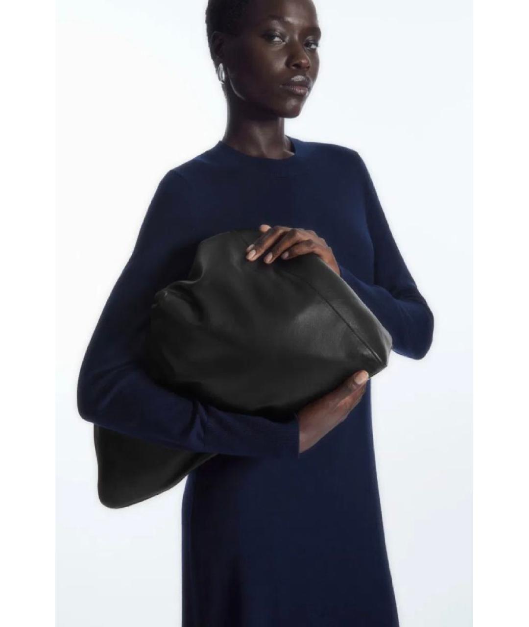 COS Синее шерстяное повседневное платье, фото 2