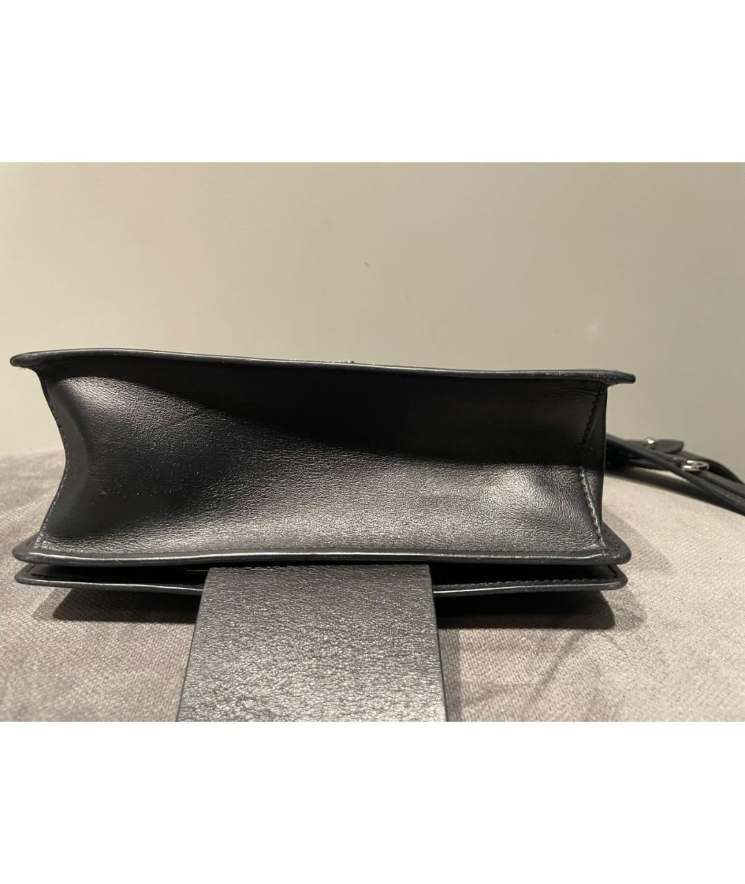 PRADA Черная кожаная сумка через плечо, фото 7