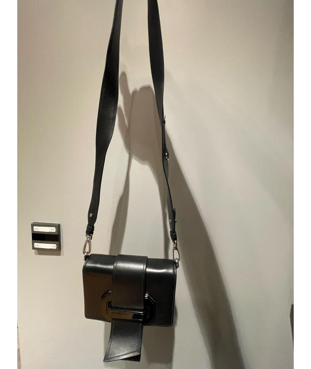 PRADA Черная кожаная сумка через плечо, фото 5