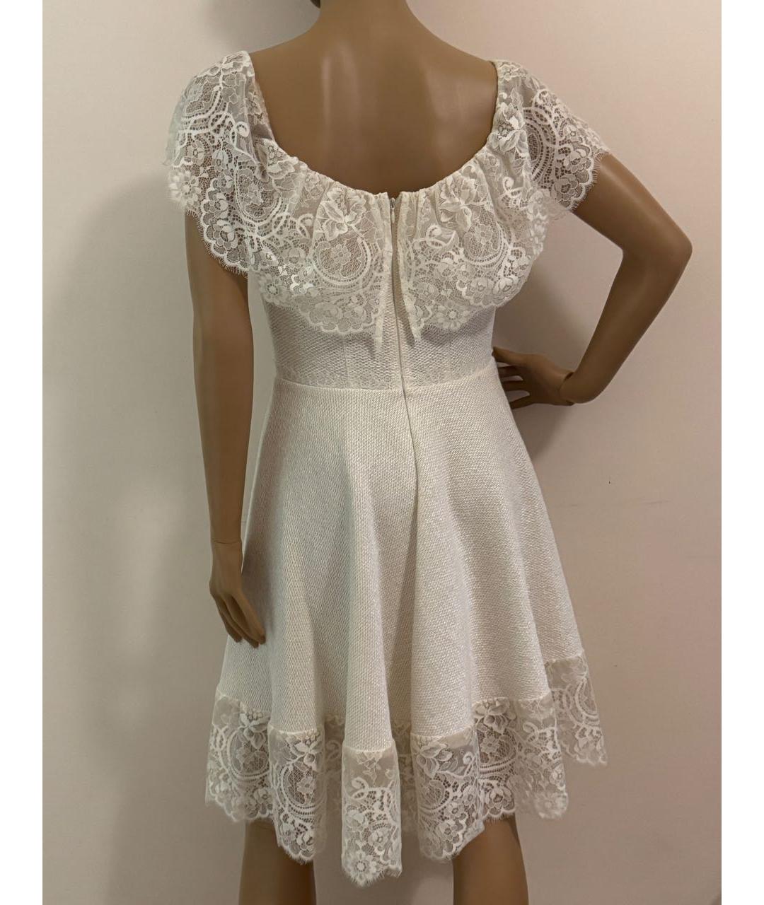 BLUMARINE Белое хлопковое повседневное платье, фото 8