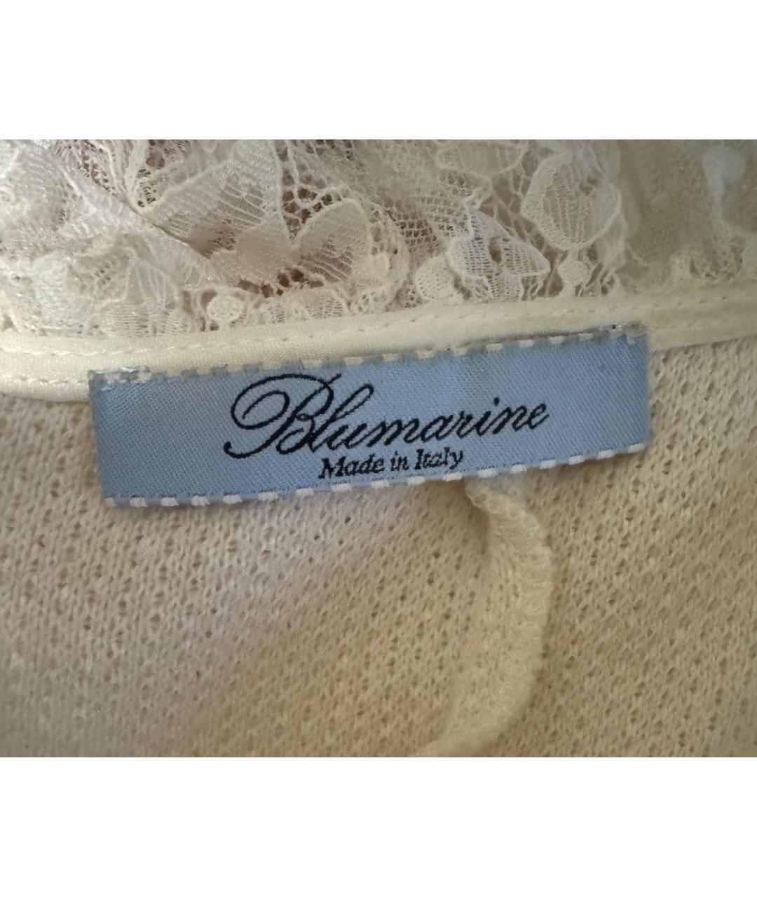 BLUMARINE Белое хлопковое повседневное платье, фото 6