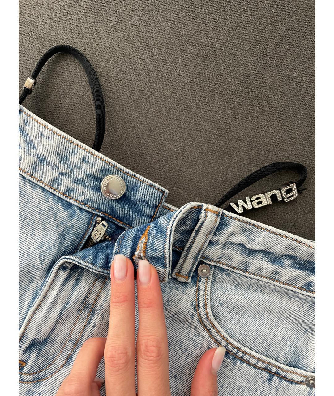 ALEXANDER WANG Голубые деним шорты, фото 4