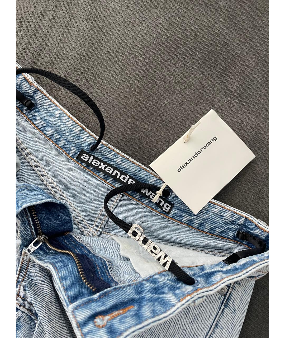 ALEXANDER WANG Голубые деним шорты, фото 3