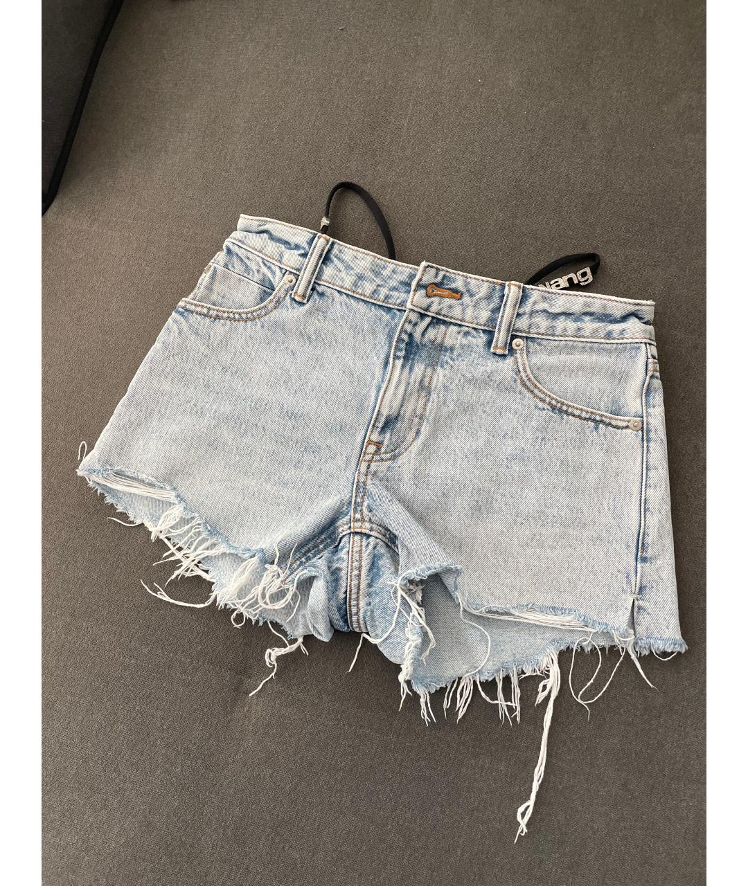 ALEXANDER WANG Голубые деним шорты, фото 8