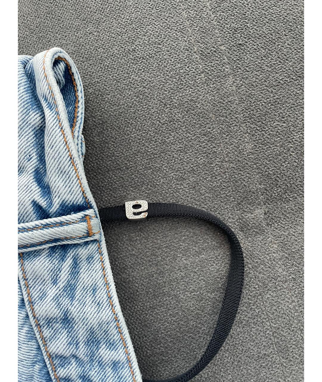 ALEXANDER WANG Голубые деним шорты, фото 7