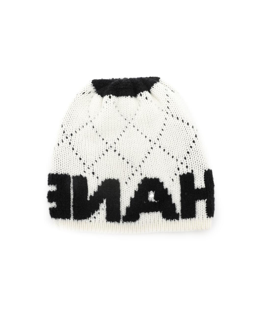 CHANEL Черная шерстяная шапка, фото 2