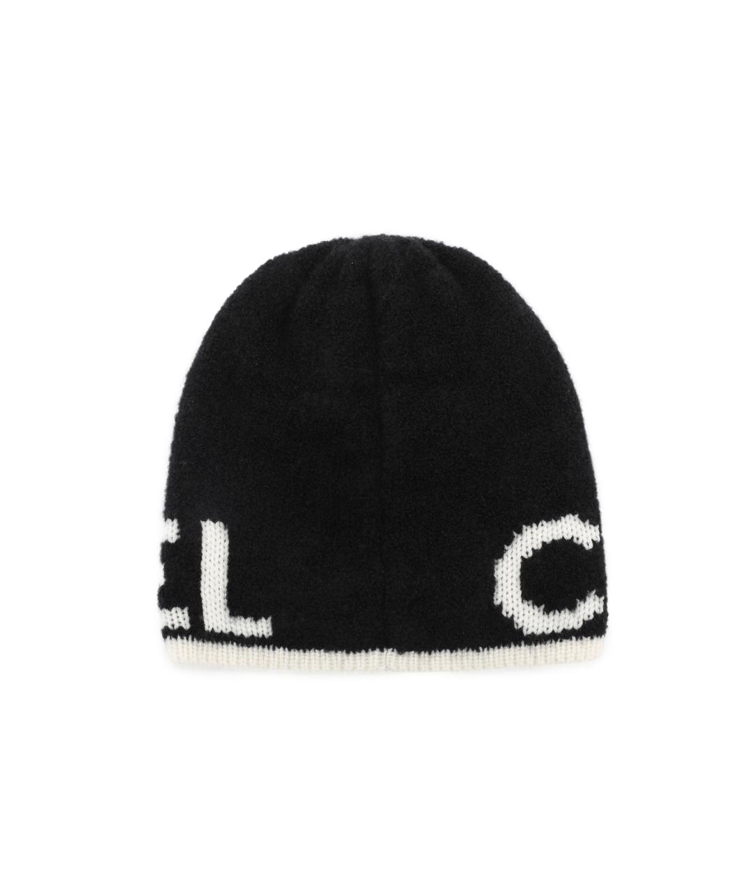 CHANEL Черная шерстяная шапка, фото 5