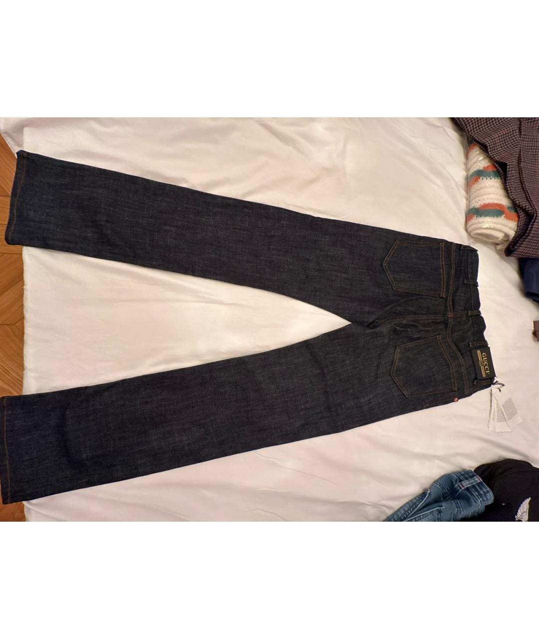GUCCI Хлопковые прямые джинсы, фото 2