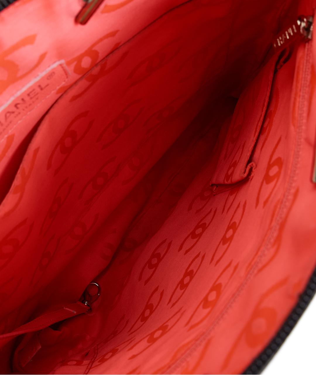 CHANEL Черная кожаная сумка с короткими ручками, фото 6