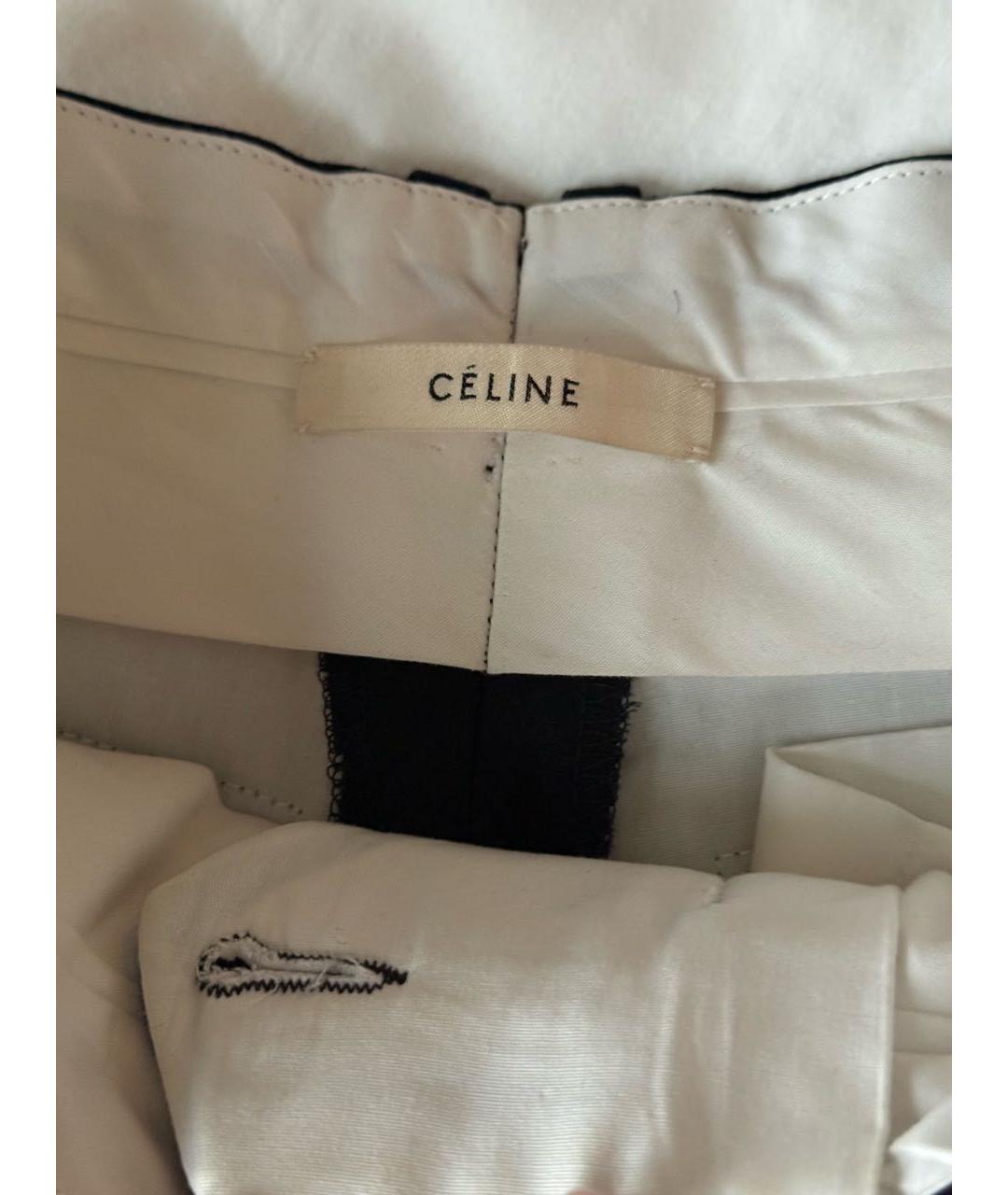 CELINE Черные шерстяные брюки узкие, фото 5