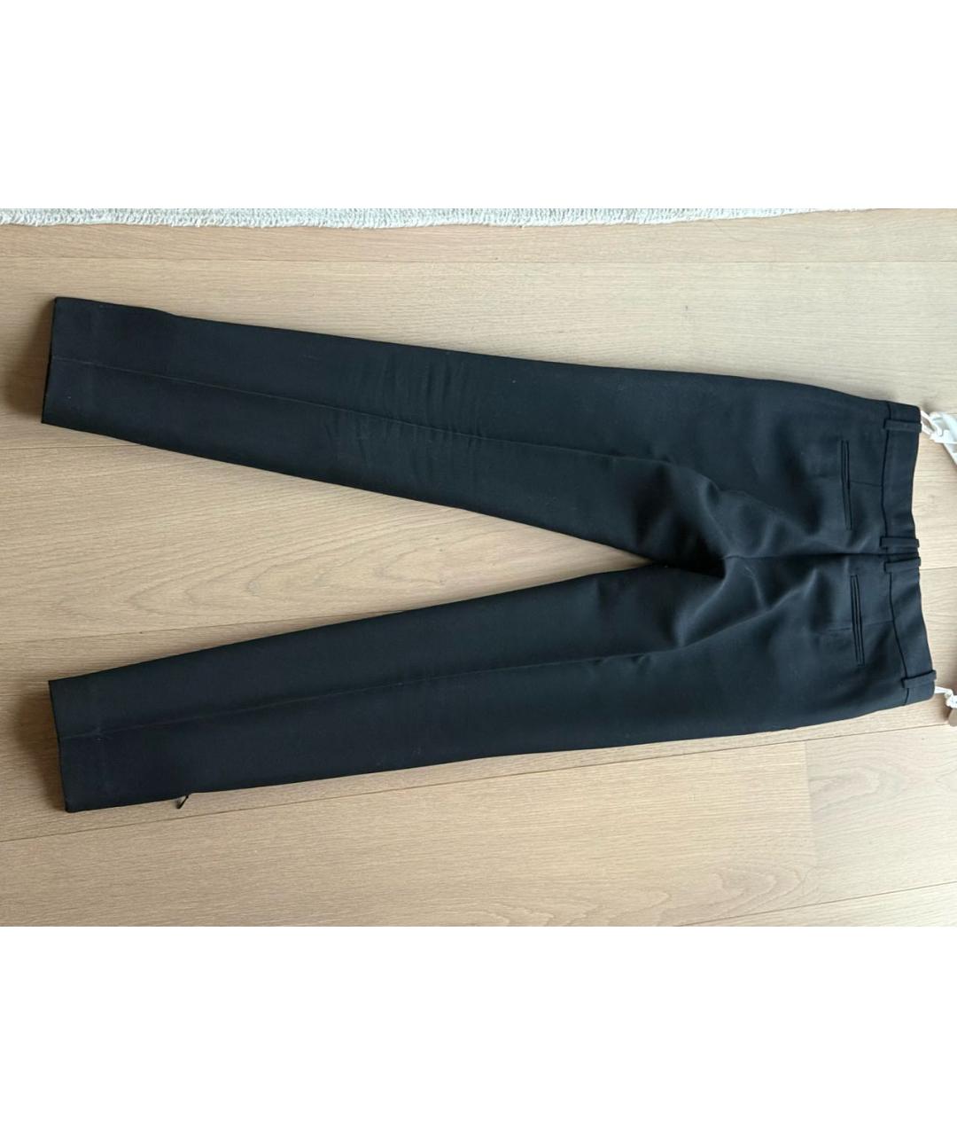 CELINE Черные шерстяные брюки узкие, фото 4