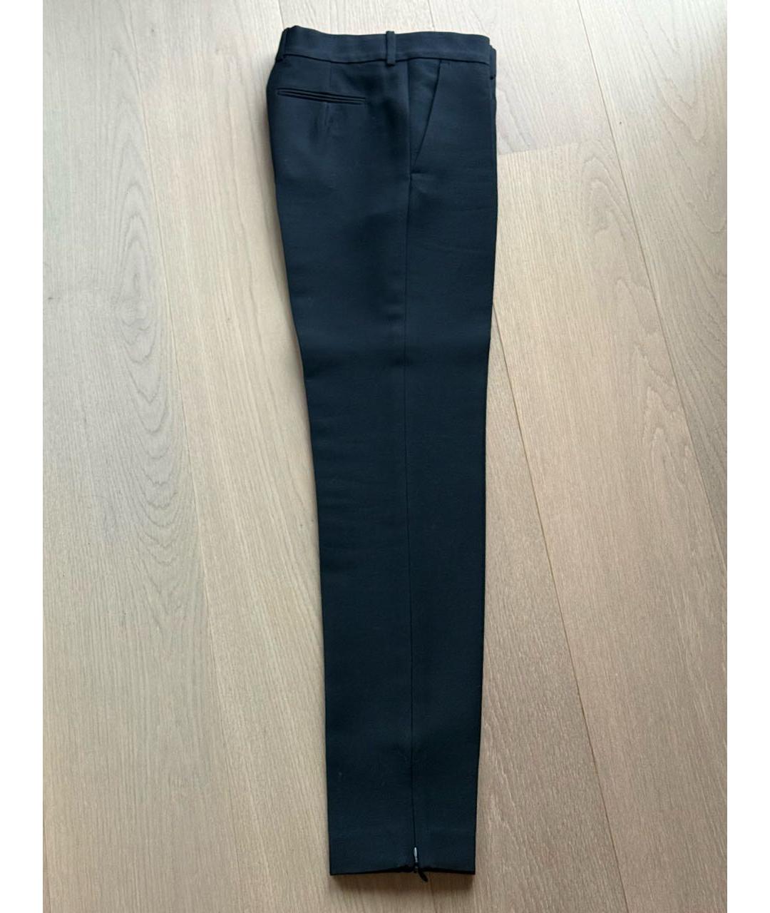 CELINE Черные шерстяные брюки узкие, фото 2