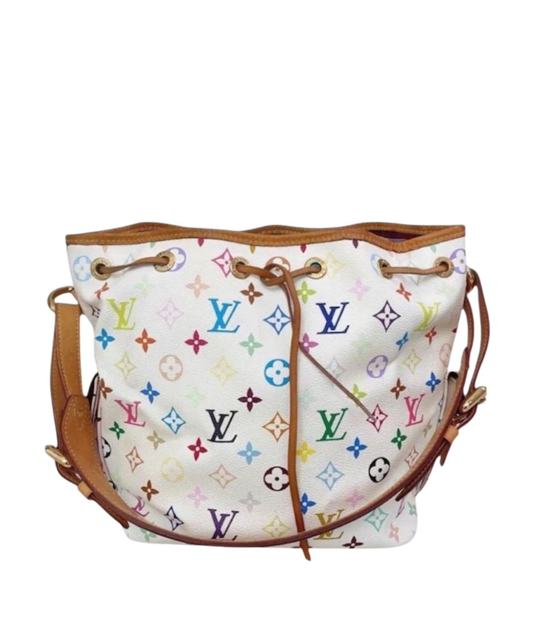 LOUIS VUITTON Белая кожаная сумка с короткими ручками, фото 1