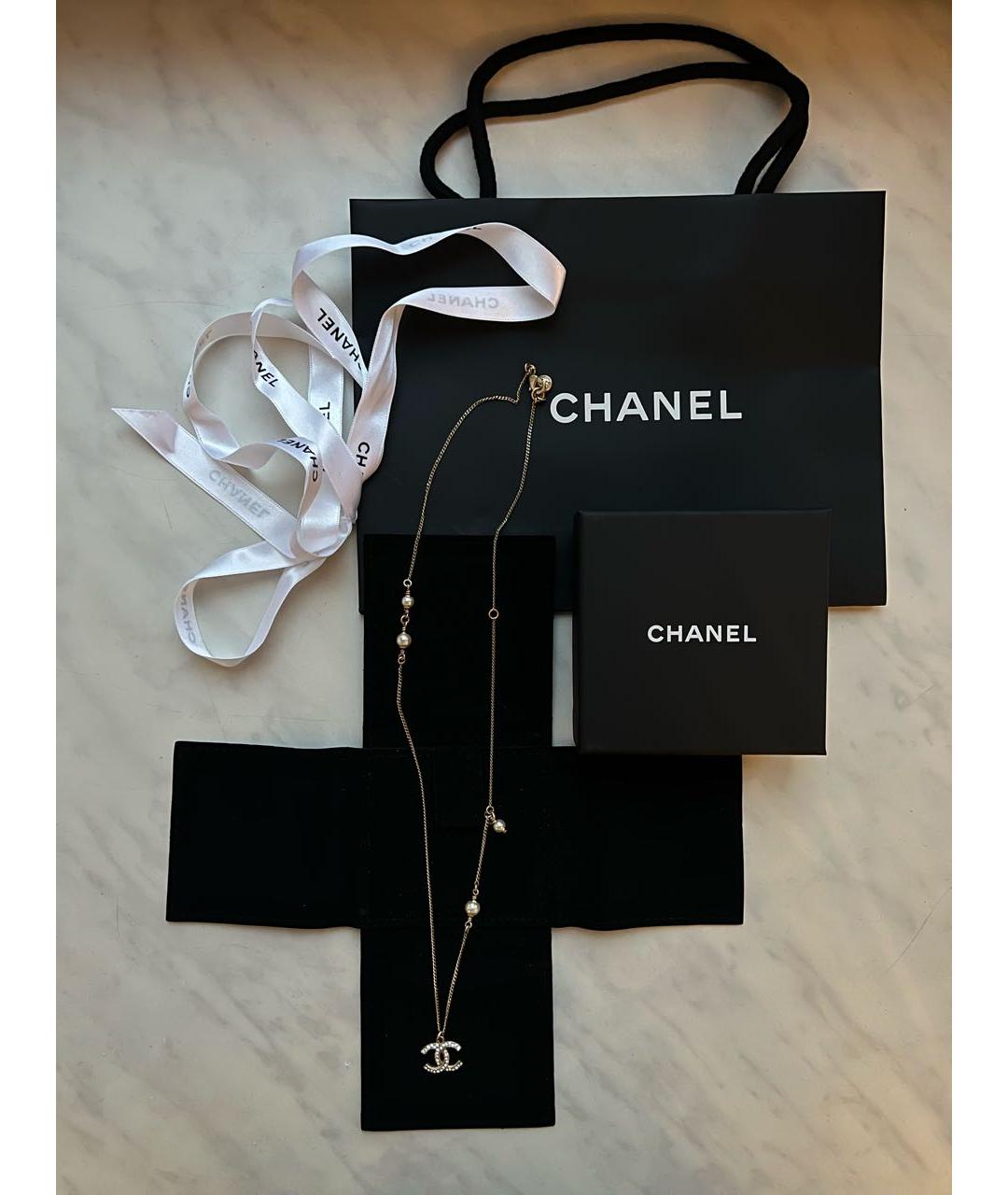 CHANEL Золотая металлическая цепочка, фото 2