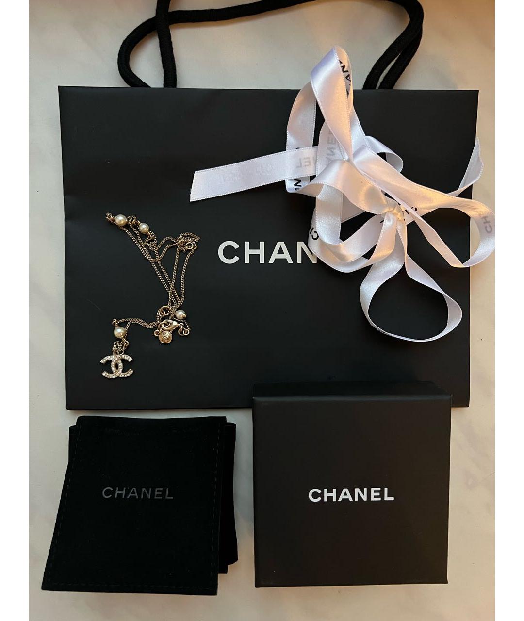 CHANEL Золотая металлическая цепочка, фото 3