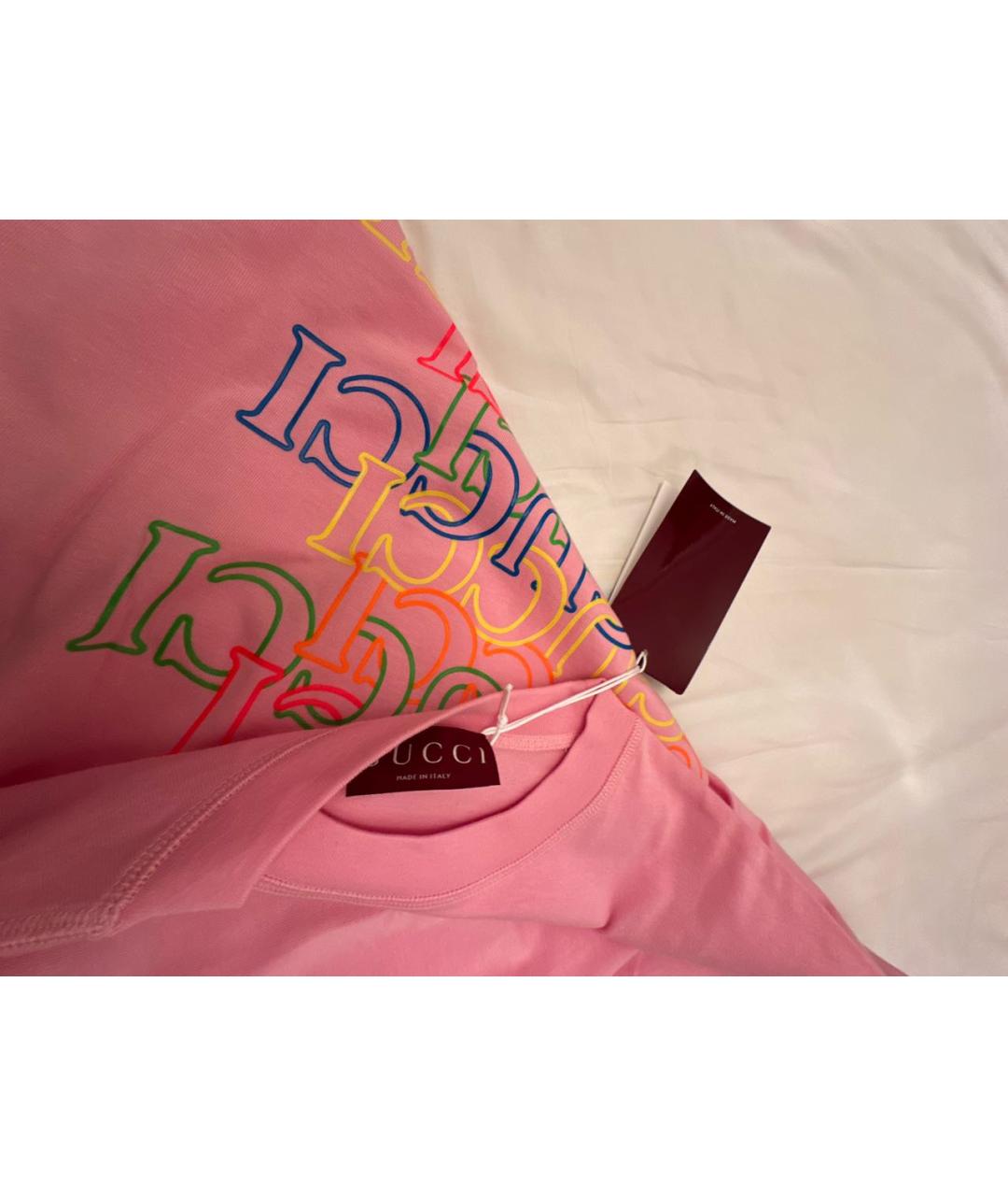 GUCCI Хлопковая футболка, фото 5