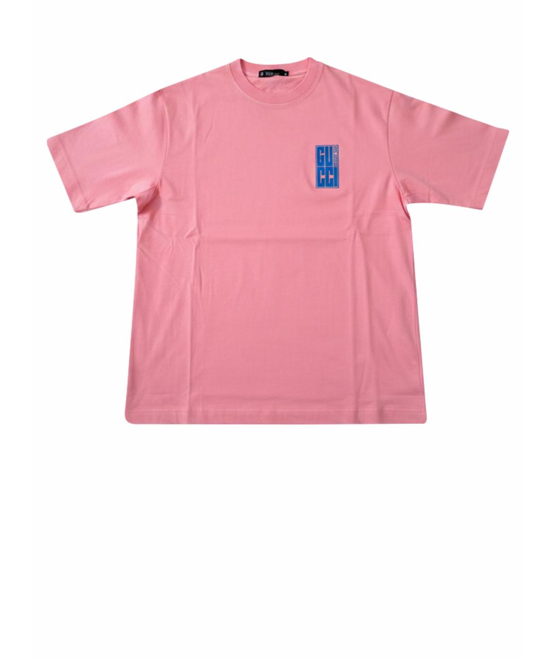 GUCCI Хлопковая футболка, фото 1