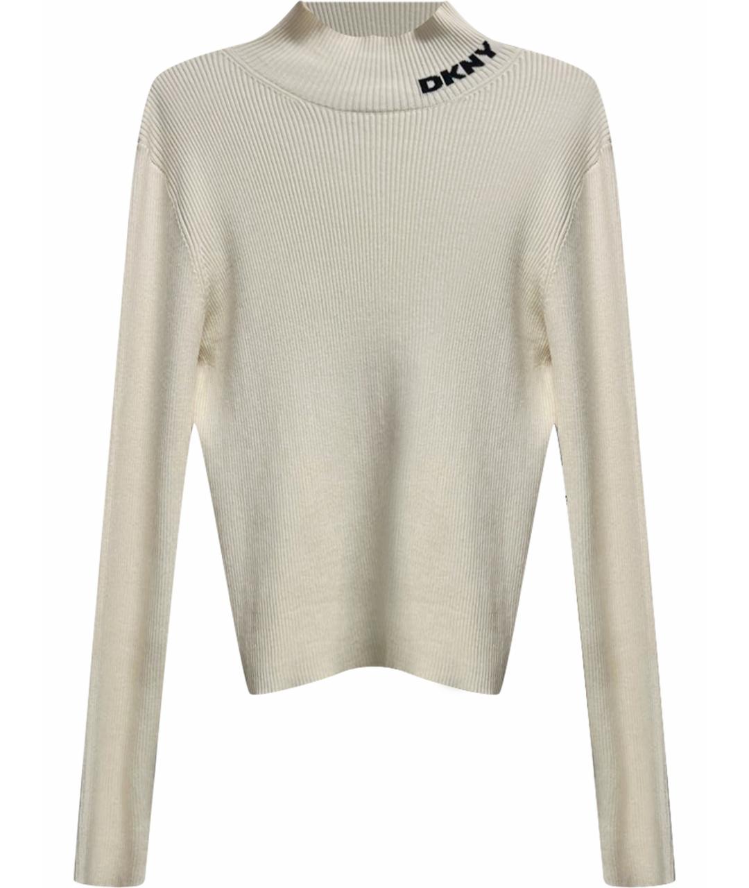 DKNY Бежевая вискозная водолазка, фото 1