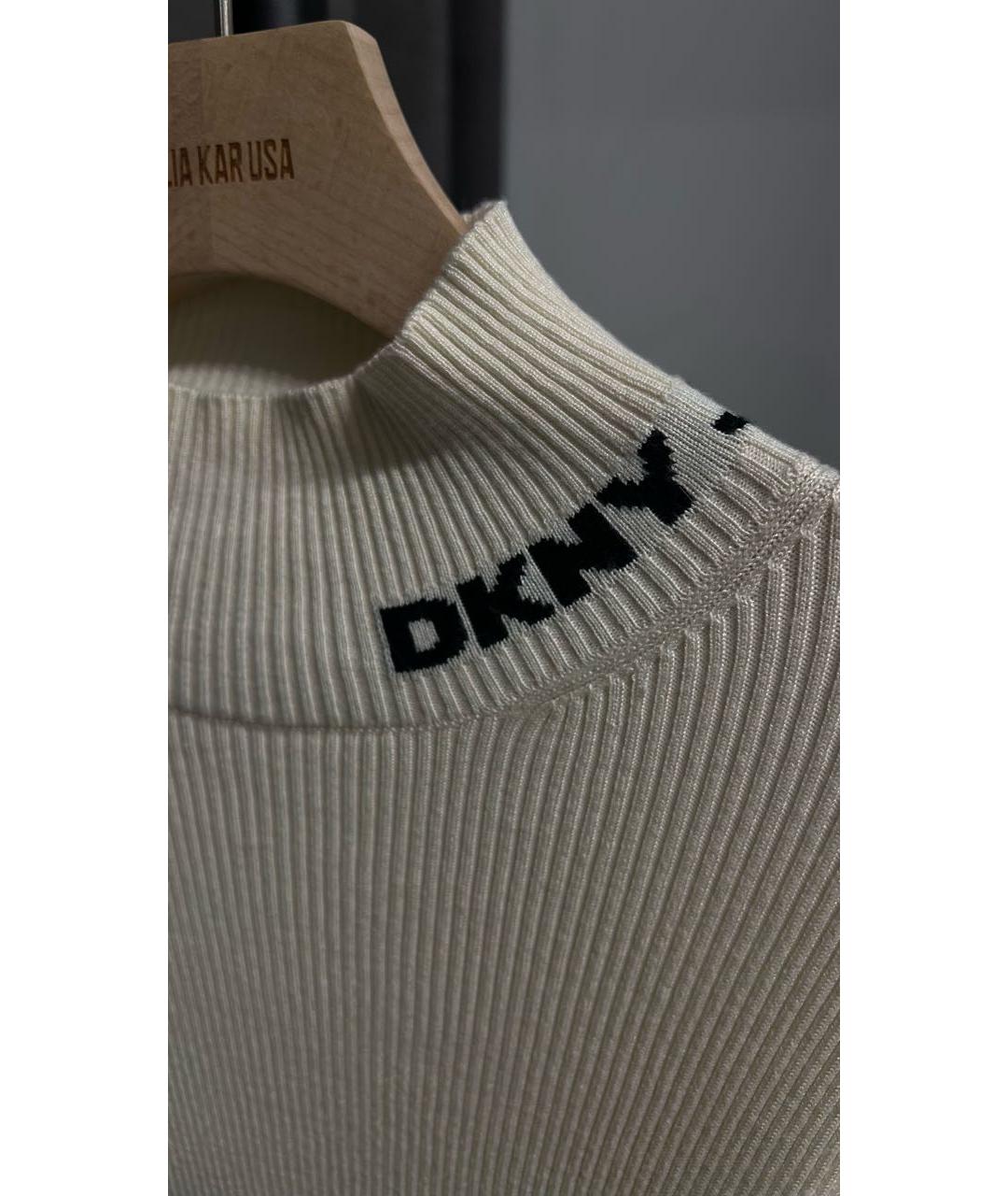 DKNY Бежевая вискозная водолазка, фото 3