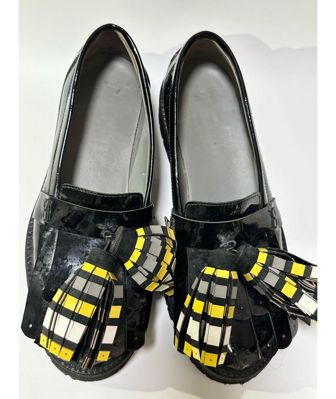 MSGM Черные лоферы из лакированной кожи, фото 5