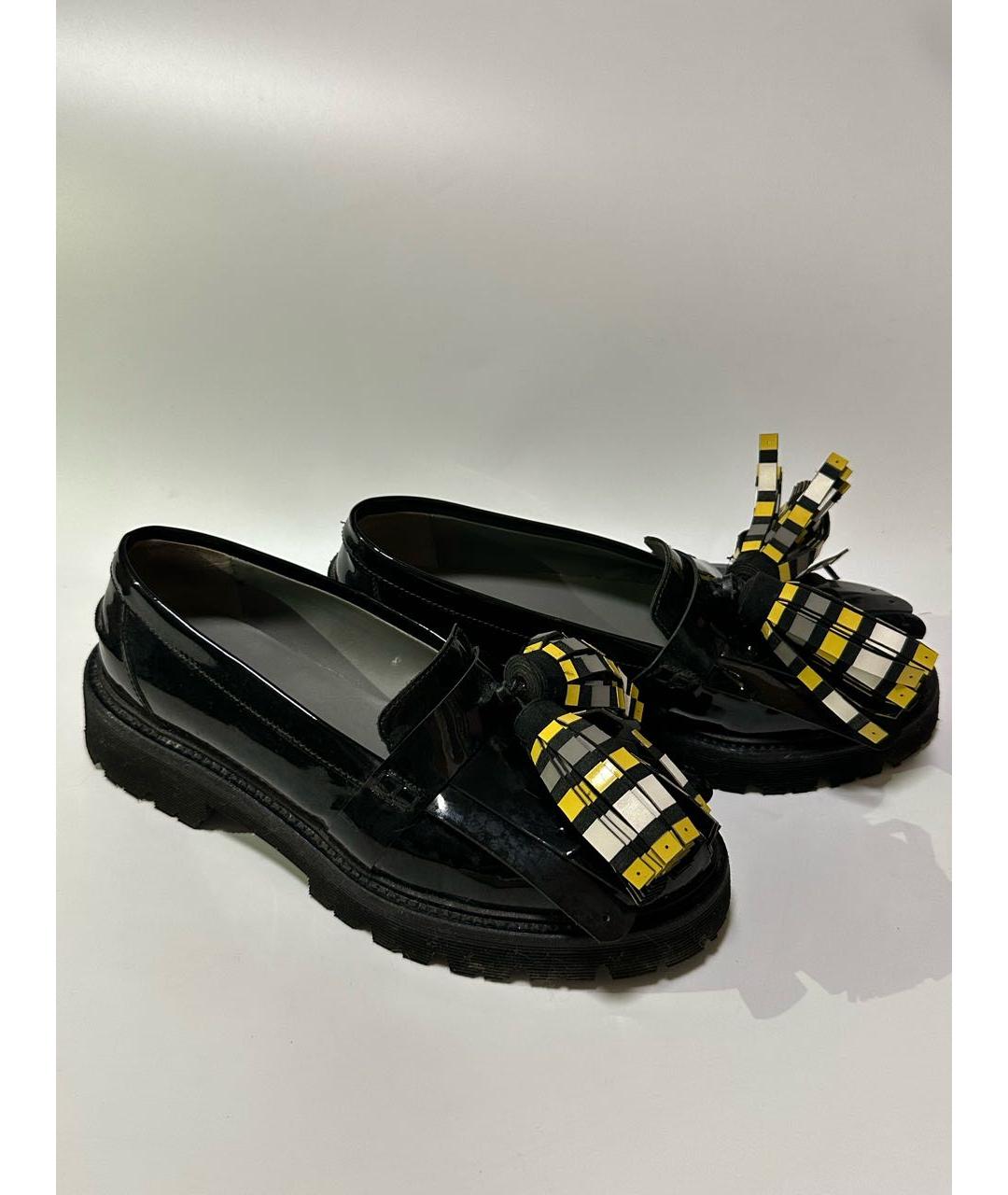 MSGM Черные лоферы из лакированной кожи, фото 3