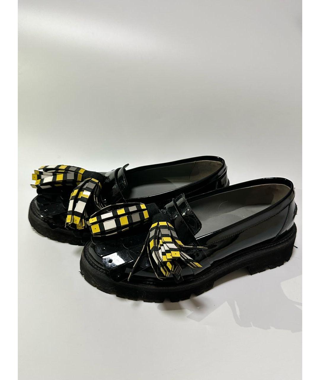 MSGM Черные лоферы из лакированной кожи, фото 7