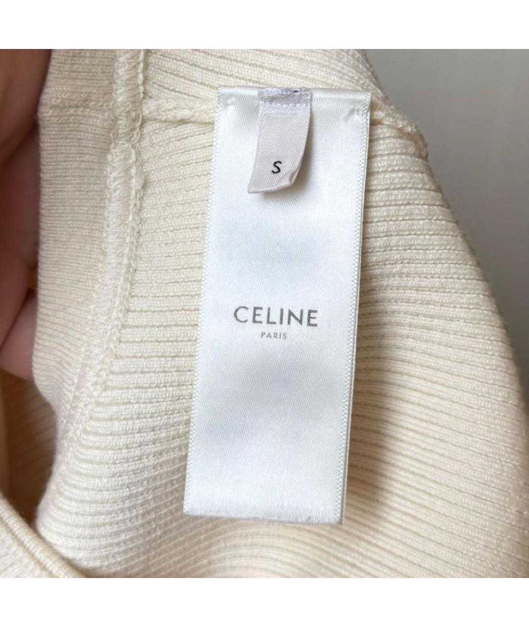 CELINE Бежевая майка, фото 4