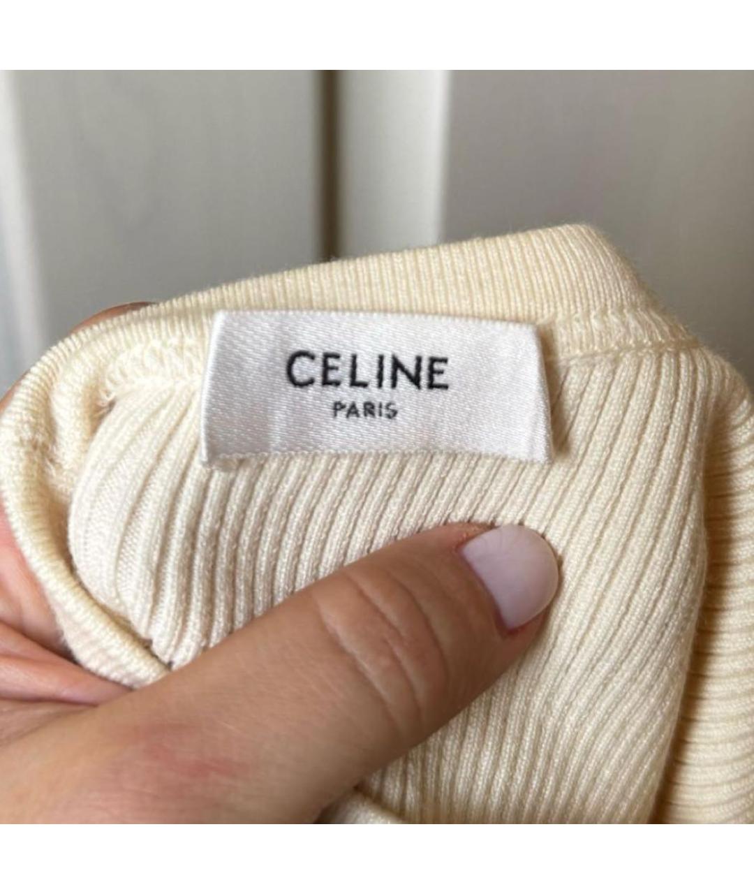 CELINE Бежевая майка, фото 2