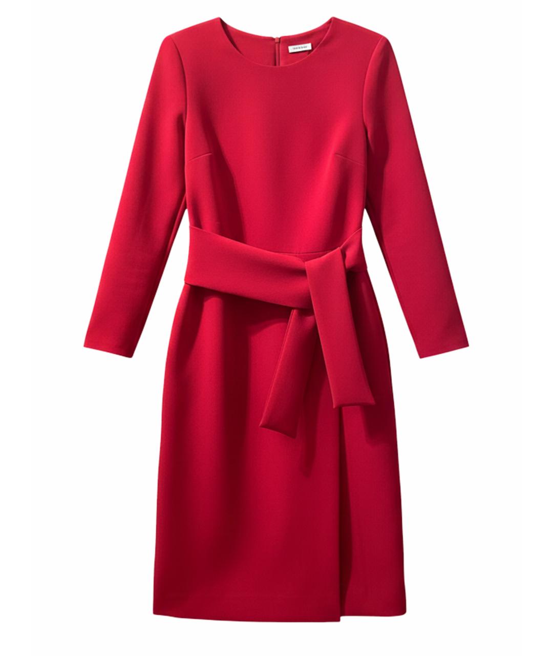 P.A.R.O.S.H. Красное полиэстеровое коктейльное платье, фото 1