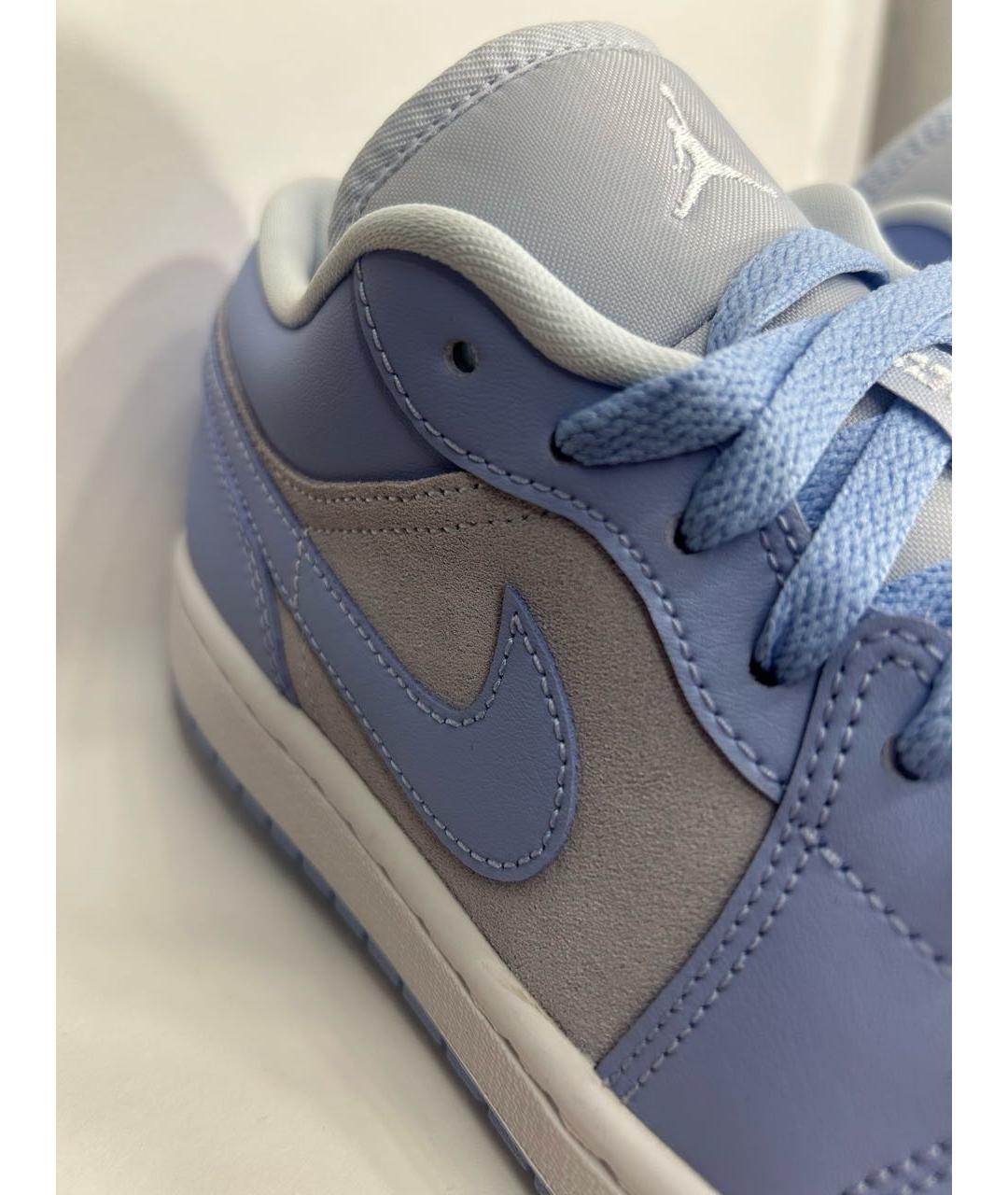 NIKE Голубые кожаные кроссовки, фото 5