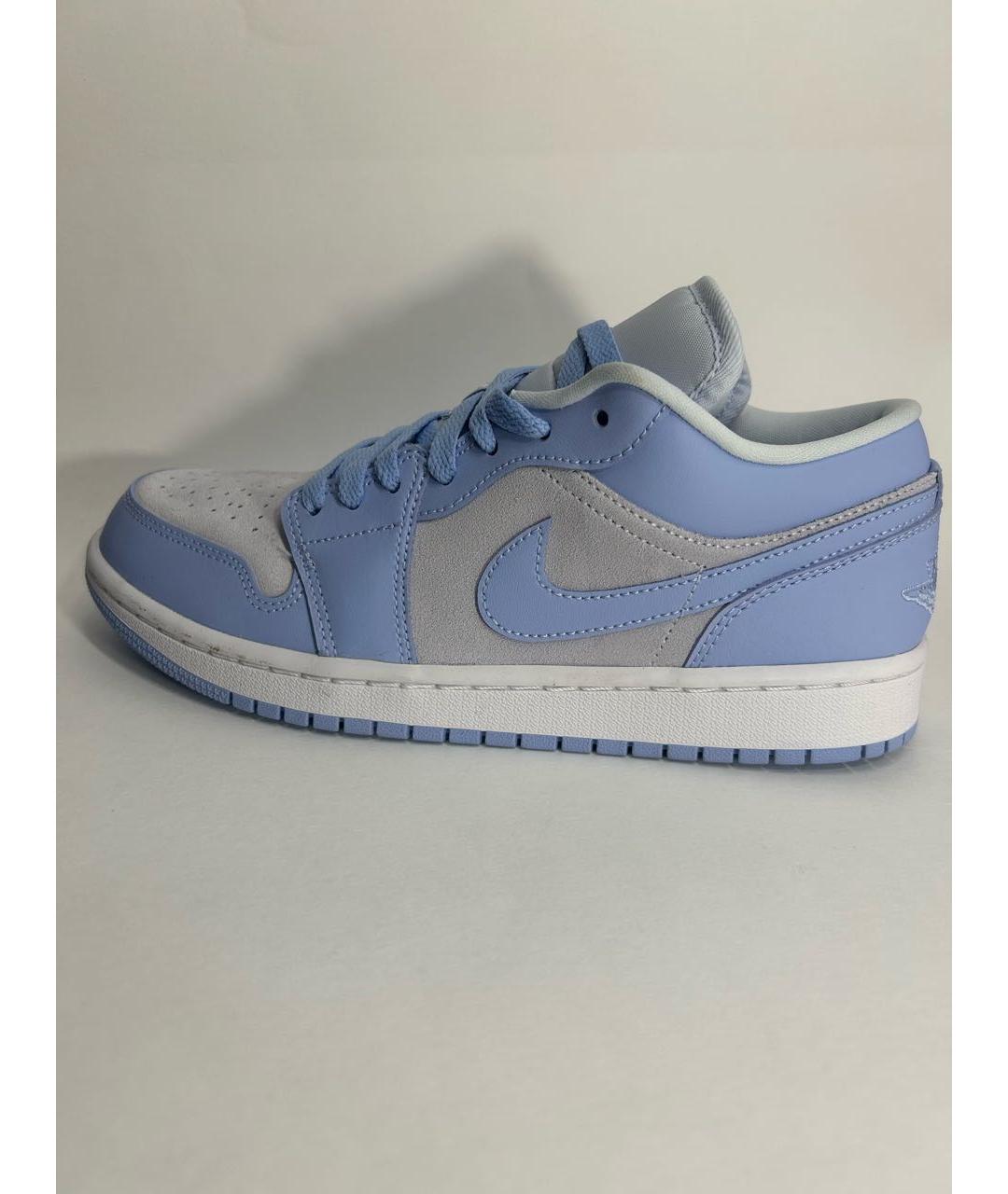 NIKE Голубые кожаные кроссовки, фото 7