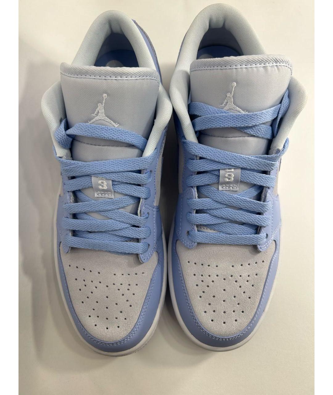 NIKE Голубые кожаные кроссовки, фото 3