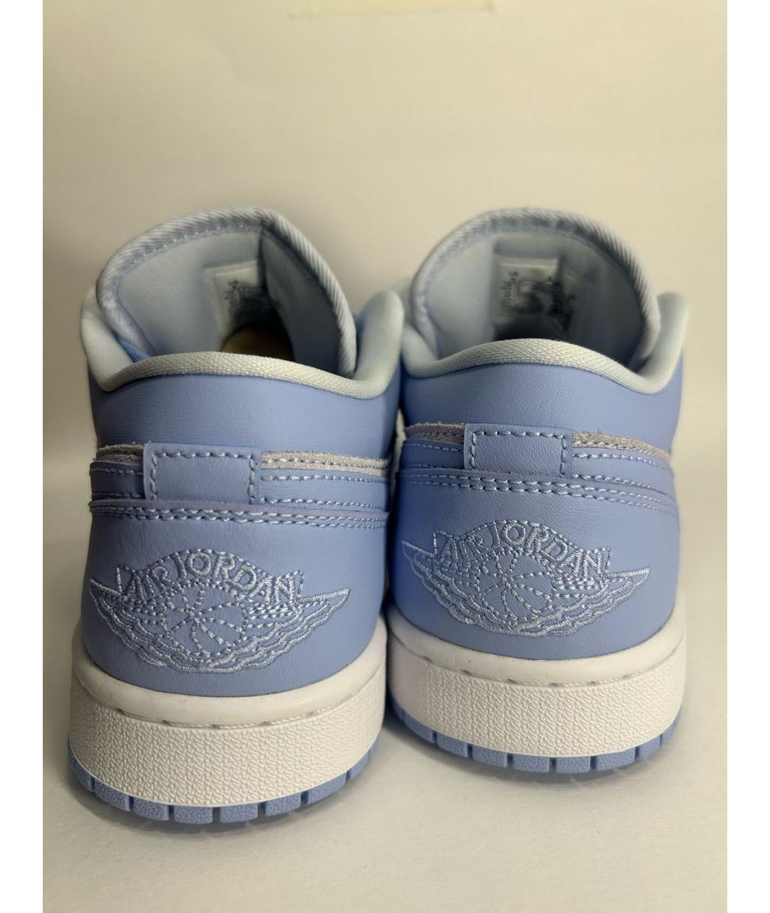 NIKE Голубые кожаные кроссовки, фото 4