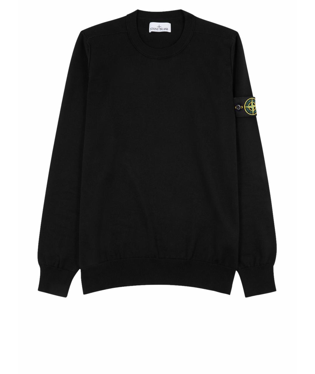 STONE ISLAND Черный шерстяной джемпер / свитер, фото 7