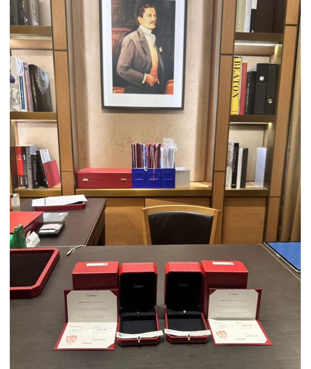 CARTIER Желтые серьги из желтого золота, фото 5