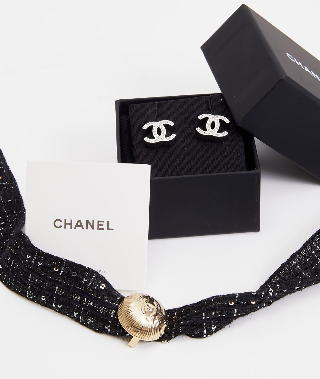CHANEL Серебряные металлические серьги, фото 5