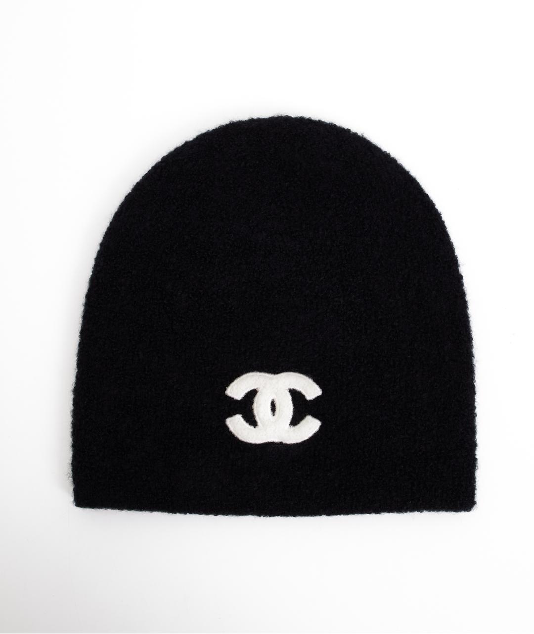 CHANEL Черная кашемировая шапка, фото 5