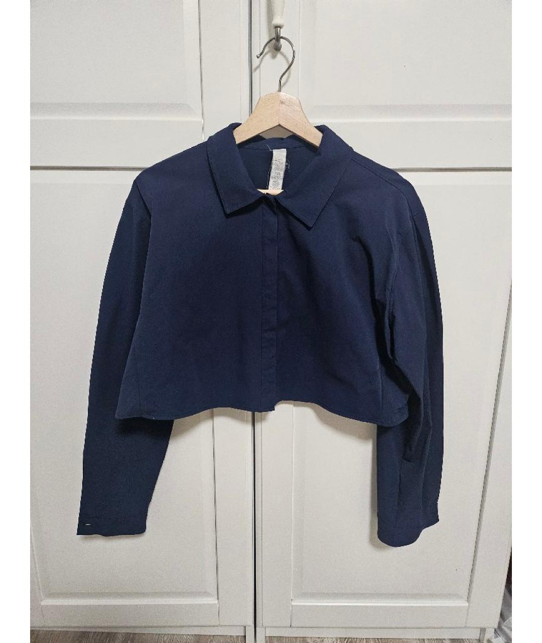 ALO YOGA Синяя полиэстеровая рубашка, фото 4