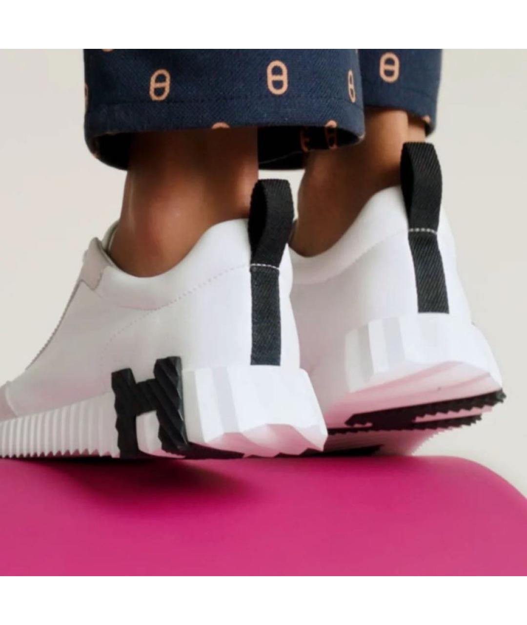 HERMES Белые кроссовки, фото 2