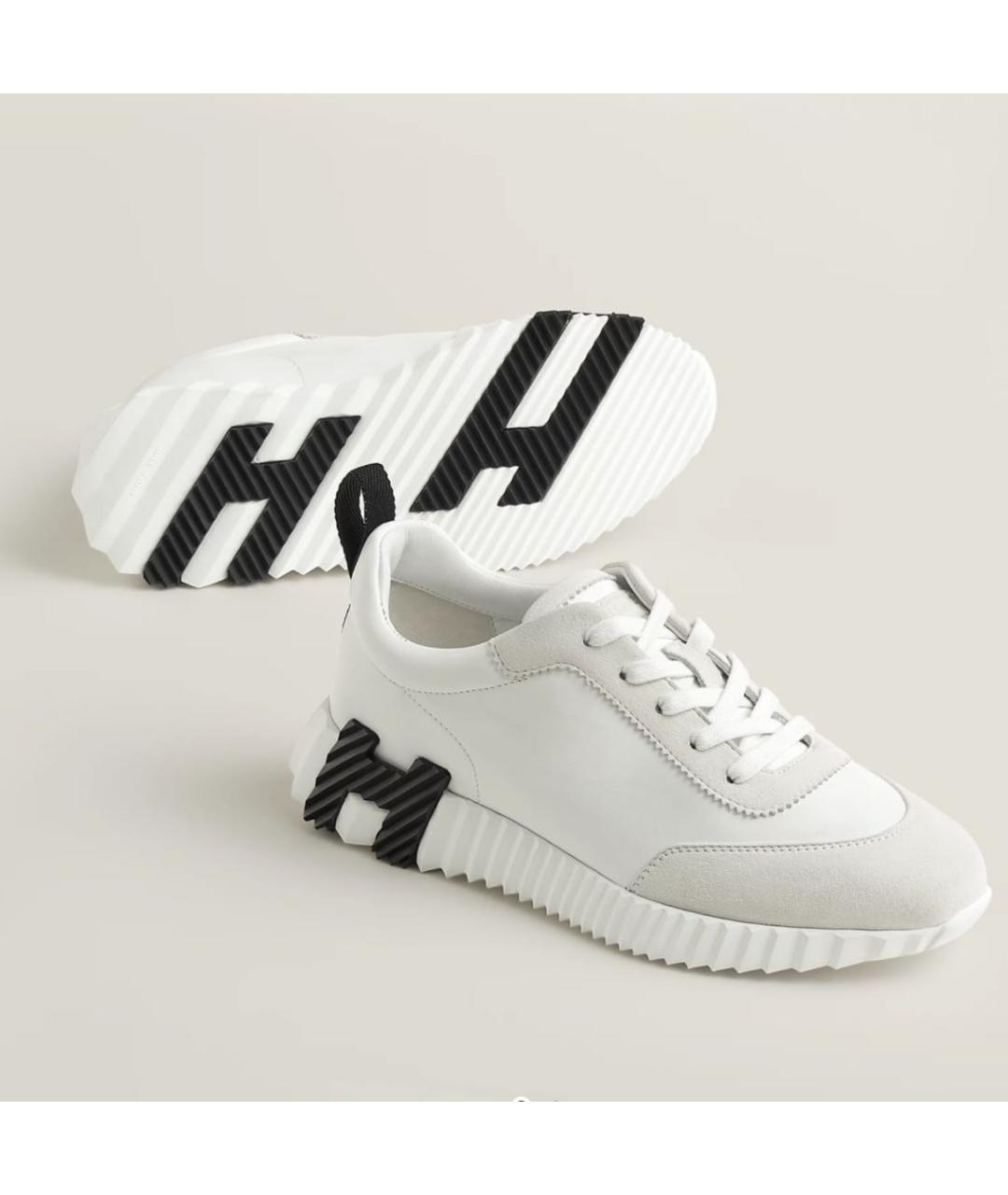 HERMES Белые кроссовки, фото 1