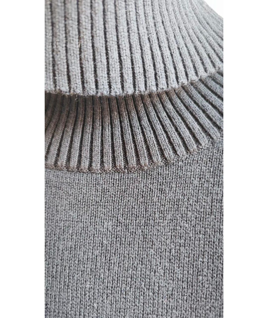 HUGO BOSS Черное шерстяное повседневное платье, фото 4