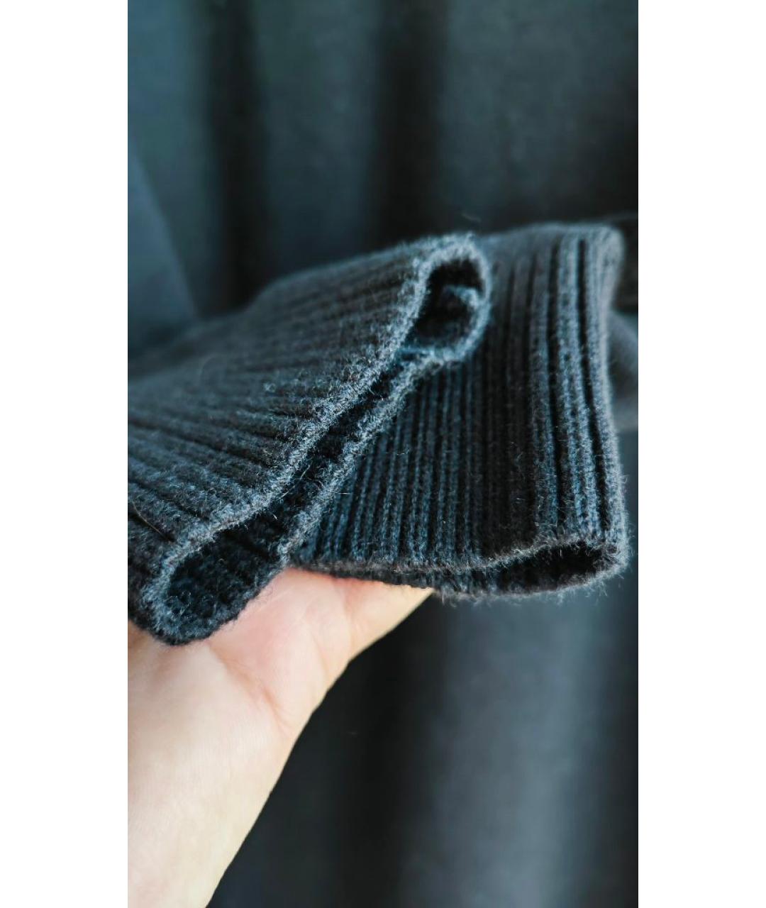 HUGO BOSS Черное шерстяное повседневное платье, фото 5