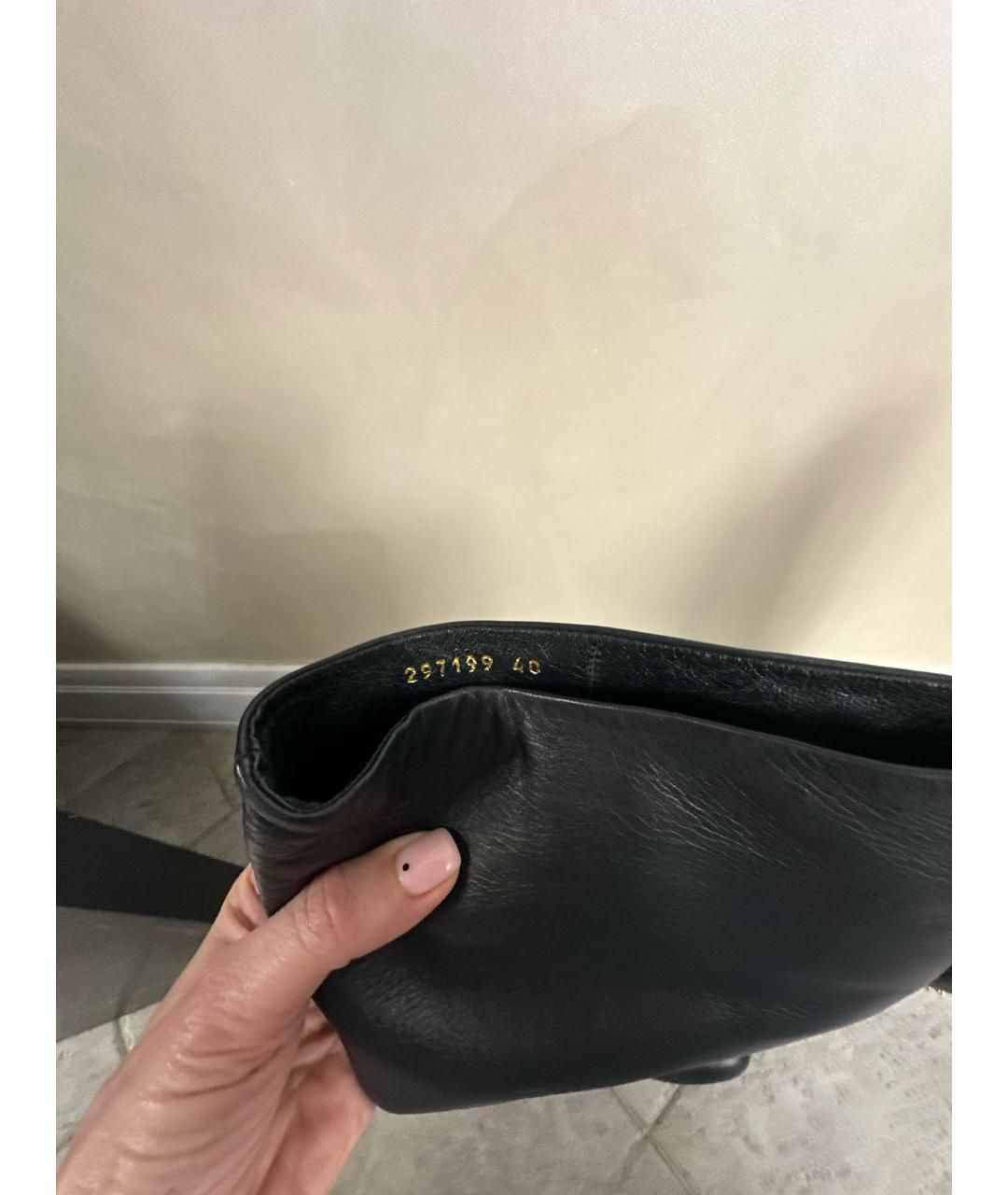 GUCCI Черные кожаные сапоги, фото 6