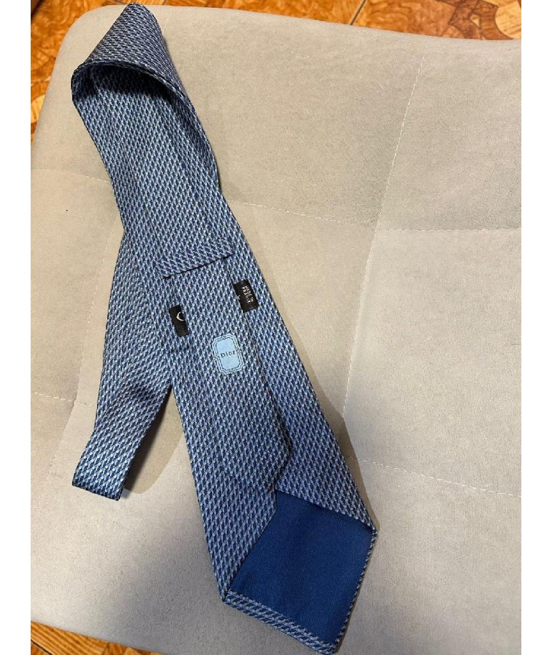 ZEGNA Темно-синий шелковый галстук, фото 9