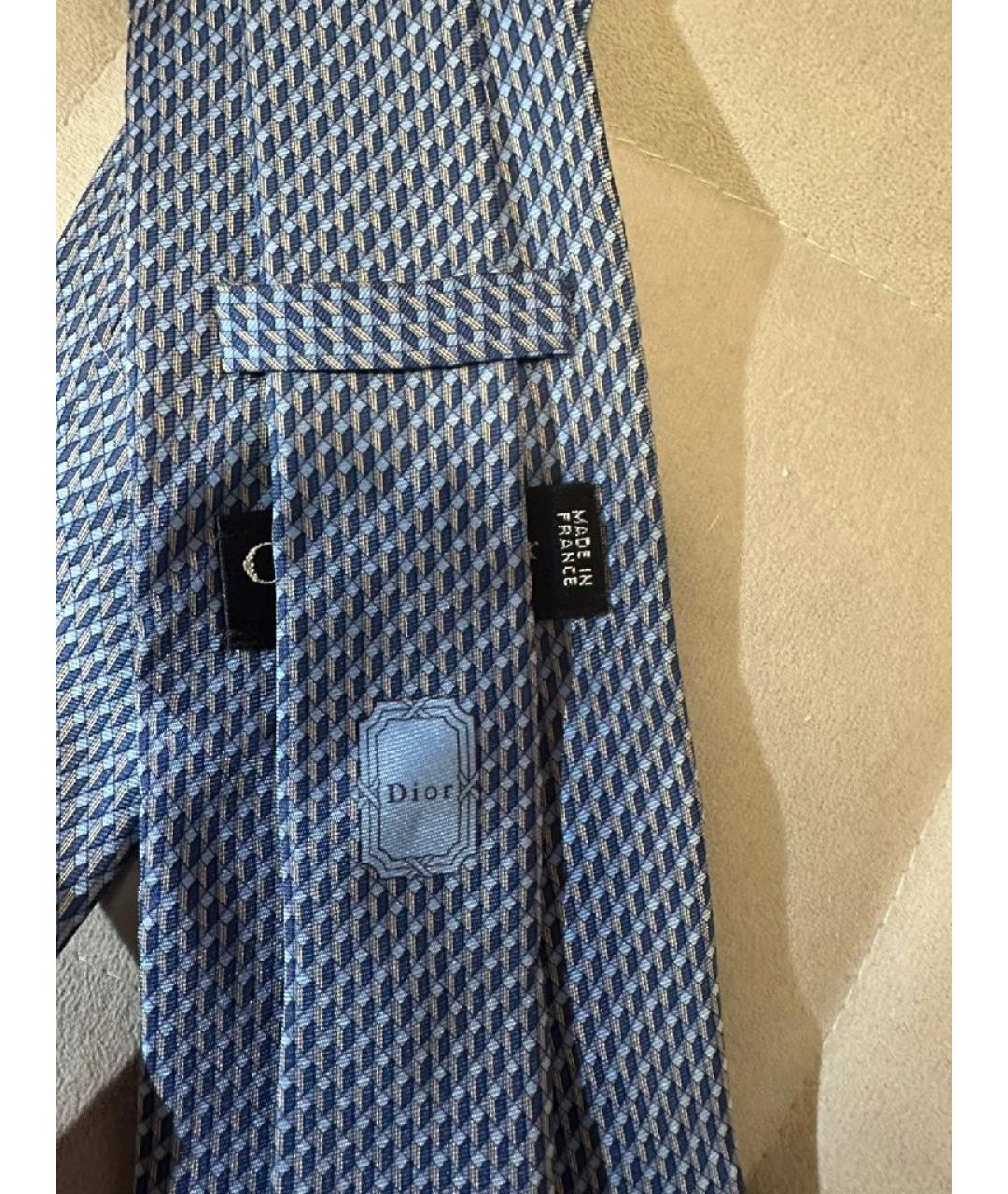 ZEGNA Темно-синий шелковый галстук, фото 2