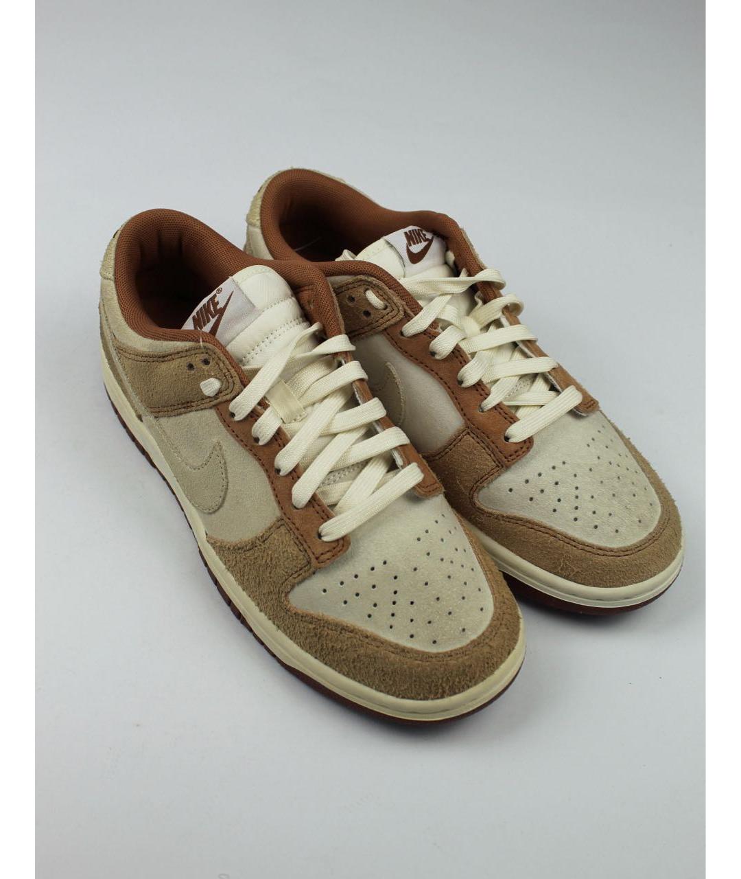 NIKE Бежевые замшевые низкие кроссовки / кеды, фото 6