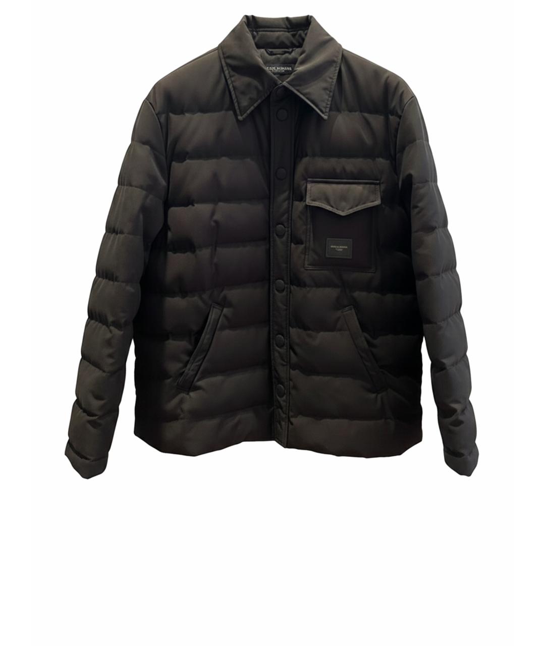 DOLCE&GABBANA Черный полиэстеровый пуховик, фото 1